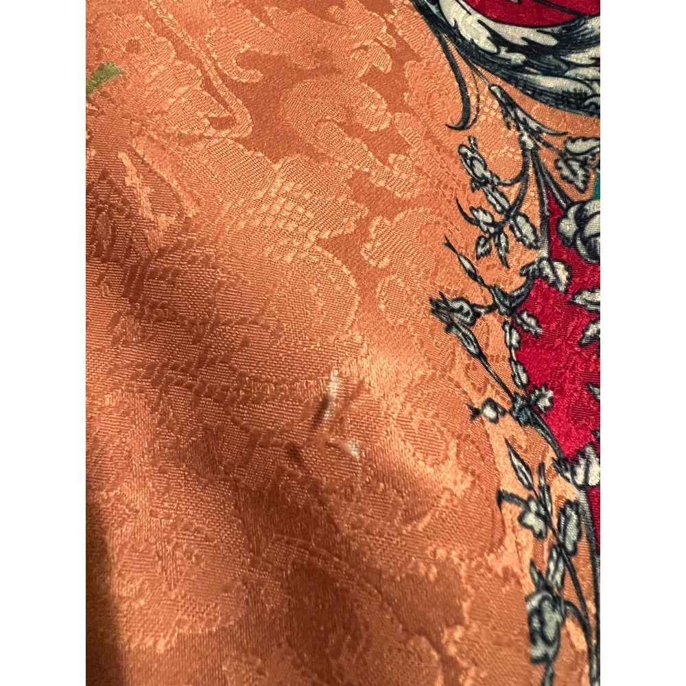 RARE Dalia MacPhee Floral Print Mini Shirt Dress Long Sleeve Pink Green Women's - Picture 7 of 10